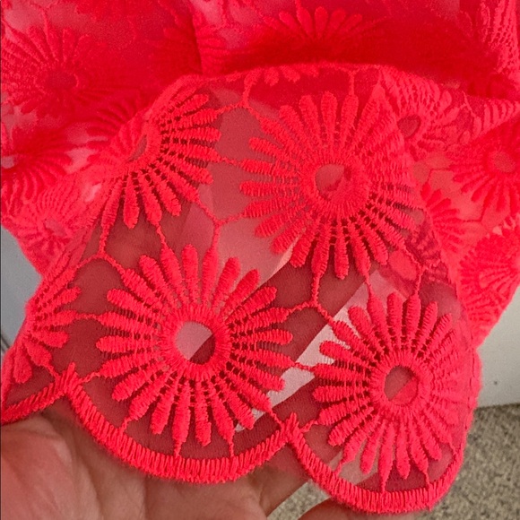 Lilly Pulitzer Vicki island coral floral embroidered strapless mini dress Size 4 - Picture 4 of 8